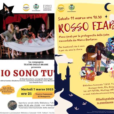8 marzo tra teatro  e biblioteca foto 