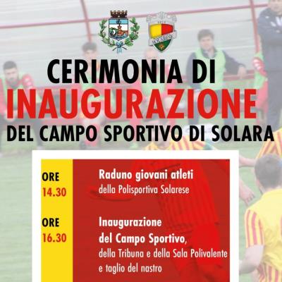 Inaugurazione campo sportivo di Solara foto 