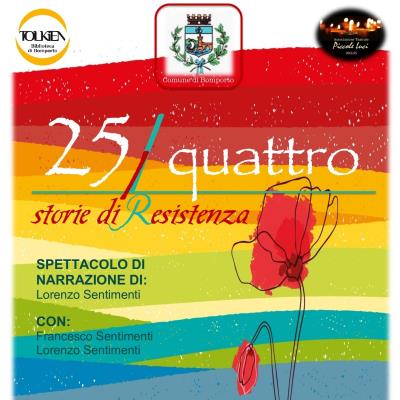 A teatro con 25/QUATTRO - Storie di (R)esistenza foto 