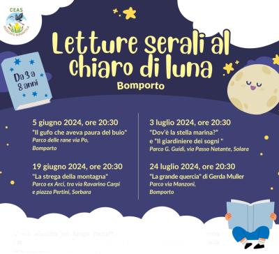 Letture serali al chiaro di luna a Bomporto, Sorbara e Solara foto 