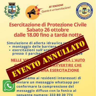 Annullata l esercitazione di Protezione Civile foto 